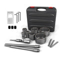 CATITO 19 Pcs Concrete Hole Saw Set, 30/40/50/65/80/100/110mm Concrete Hole Saw Kit, Masonry Hole Saw, Connecting Rods for SDS Plus & SDS Max, 5pcs Dust Bag, Cement|Brick Stone|Wall - size: 7 PCS