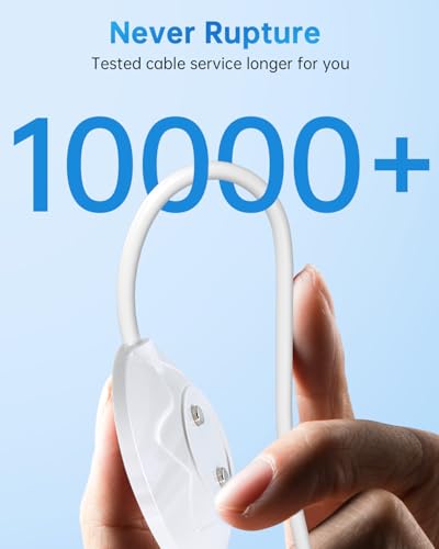 2 Pack 6mm Standing Magnetic Replacement Charger for Rose, USB-A & USB-C - color: White-Rose-12mm