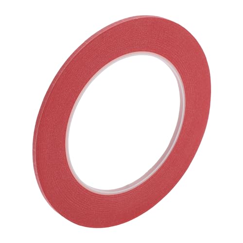 Painters Tape Easy Removal 0.1 Inches x 52.5 Yards Tape Red - color: Red, size: 0.1 Inches x 52.5 Yards