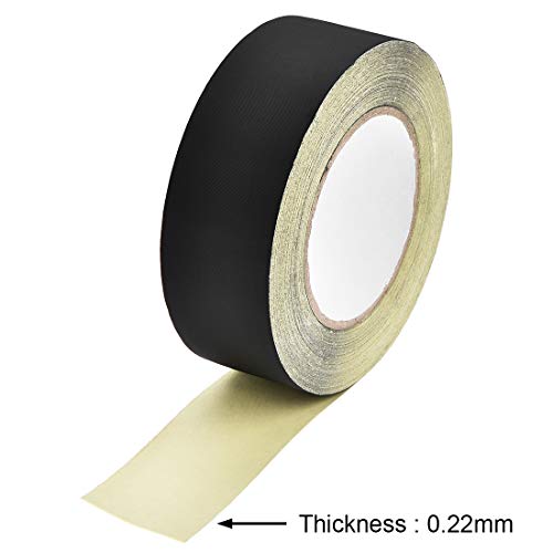 uxcell 45mm Acetate Cloth Tape for Laptop Electric Auto Guitar Repair High Temperature Adhesive Tape Black 30m/98.4Ft - size: 45mm