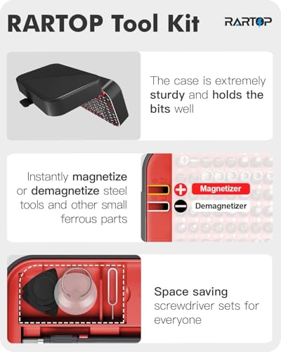Precision Screwdriver Set, 130 in 1 Mini Screwdriver Set Tool, Red - color: Red, size: 130