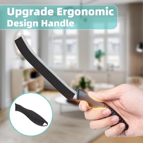 TQRR 2 Pcs Cleaning Brush, Grout Brush, Hard Bristle Crevice Cleaning Brush - color: Gray