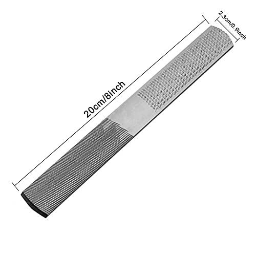 Wood Rasp File 4 Way Hand File and Round Rasp, Half Round Flat & Needle Files Wood Rasp Set for Sharping Wood and Metal Tools - style: 4 in 1 Rasp