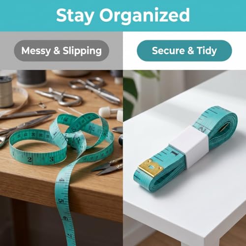 Measuring Tape for Body Measurements, Soft Tape Measure Double Scale, Has 150 Centimetre Scale on Reverse and Front 60 Inch - color: Green