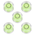 PATIKIL 5pcs Round Bubble Level 12x7mm Mini Circular Bullseye Spirit Levels Measuring Layout Tools for Leveling Camera Tripod Telescope Workshop Turntable Pictures Frame, Green