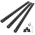 Reniteco Magnetic Socket Organizer Set, 3-Pack 3/8” Socket Rails - color: Black, size: 3/8-Inch Drive,3pc