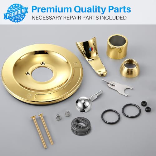 Shower Trim Kit Compatible with Delta RP54870, Lever, Polished Brass - color: Polished Brass