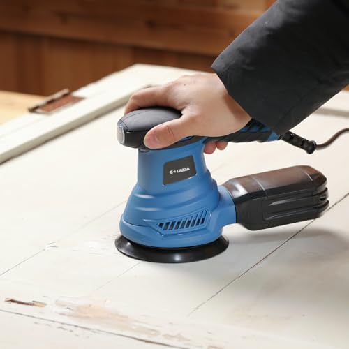 2.5-Amp Random Orbital Sander Corded 4.9-Inch with 20Pcs Sandpapers