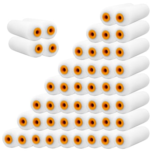 Foam Paint Roller, 4 Inch Mini Paint Roller Covers, 48 Pack - size: 4",48pcs