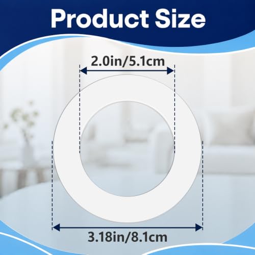 6PCS Dual Flush Toilet Seal Replacement Kit for Glacier Bay 83SGB, Suitable for Toilet Tank Leak Repair, White Rubber 83SGB Replacement Seal