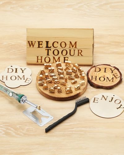 5/8" Wood Burning Letter Kit, 36Pcs Alphabet and Number Branding Iron - color: 5/8", 36 Pcs