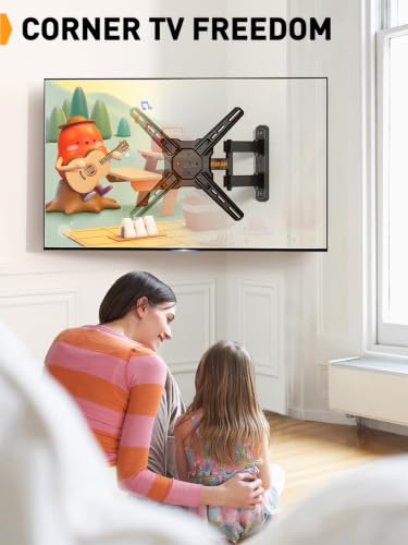 Perlegear Full Motion TV Wall Mount for 26–50 inch TVs up to 55 lbs - size: for 26-50 inch TVs