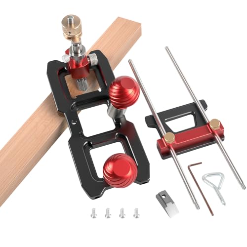 Router Plane, Precision Quick Adjust Depth Adjustment Handheld Planer Aluminum Alloy Woodworking Tool for Corner Tuning Cutting Dados Grooves Mortise DIY Carpentry