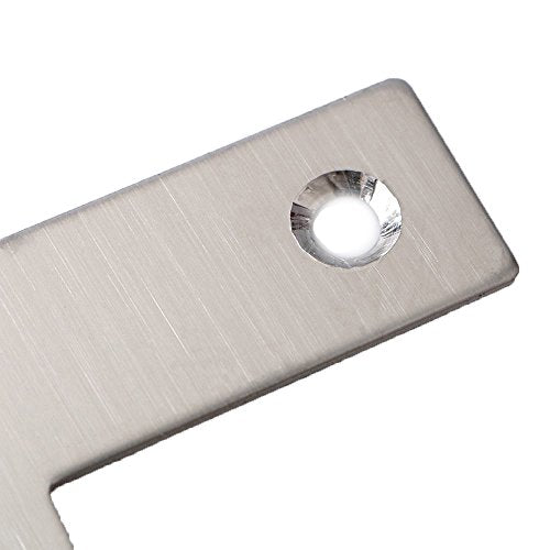 BTMB Stainless Steel Steel T Shape Flat Repair Mending Plate Joining Bracket Brace,Pack of 10 (80x80mm/3.1''x3.1'')