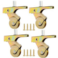 4-Pack Sliding Screen Door Wheels Replacements for B701, B702 and B814, Durable Steel 1 inch Wheel, Smooth and Silent, Screen Door Rollers Hardware Used on Both Top and Bottom