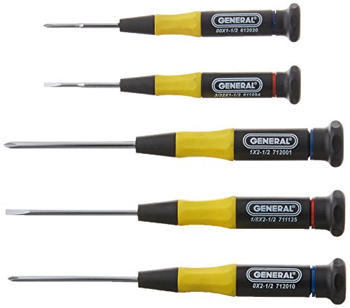 General Tools 700 Five-Piece Precision Screwdriver Set
