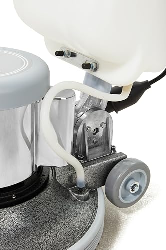 17" Heavy-duty Multi-Functional Floor Buffer Polisher Machine - Clean, Buff, Scrubb and Polish with Ease! Ideal for Carpets Too! Includes Optional Solution Tank, 2 Brushes and 3 Scouring Pads - size: 17" Non-Weighted