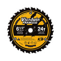 6-1/2" 24T Carbide Circular Saw Blade, 5/8" Arbor, 1-Pack for Wood - size: 6-1/2'' 24T(1pc)