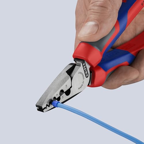 KNIPEX 97 72 180 Comfort Grip Crimping Pliers For Cable Links