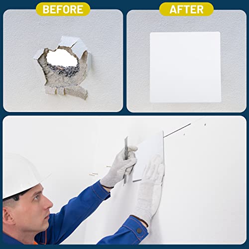 Sosation 6 Pack Ceiling Cover Plate Wall Hole Cover, White, 8 Inch - color: White, size: 8 Inch