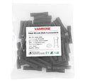 50PCS Heat Shrink Butt Wire Connectors 14-12 AWG, Insulated Waterproof Electrical Wire Connectors Automotive Marine Grade Wire Crimp Terminals Butt Splices, Ideal for Boat, Truck, Black - size: Black 50 PCS