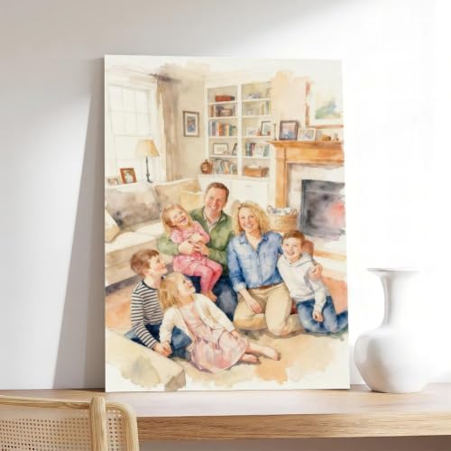 Watercolor Style Turn Photo Into Personalized Canvas Art - color: Watercolor