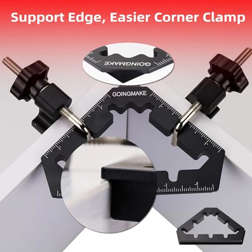 GOINGMAKE Corner Clamps for Woodworking Tools 45 and 90 Degree Clamps Aluminum Alloy Positioning Squares Right Angle Clamps Clamping Squares for Picture Frame Box Cabinets Drawers