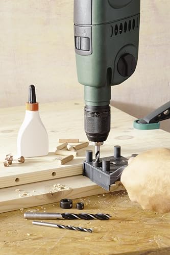 Wolfcraft Universal Dowelmaster Set, 78 Pcs. I 4645000 I The Complete Starter Set For All Standard Wood Dowel Joints