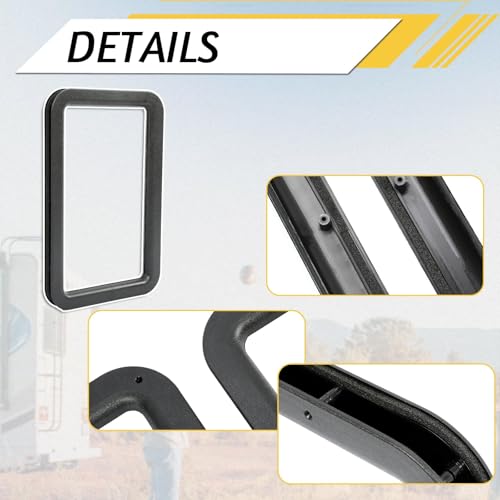 KUAFU Plastic (ABS) Entry Door Window Frame RV Trailer Camper Universal