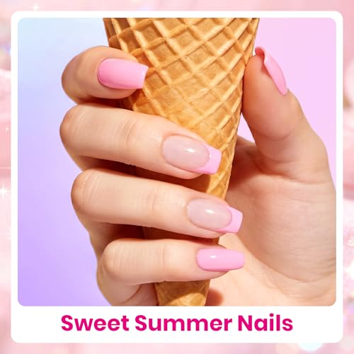 Beetles Pink Gel Nail Polish Set 6 Colors Bright Hot Light Baby Pink - color: D - Pink-06