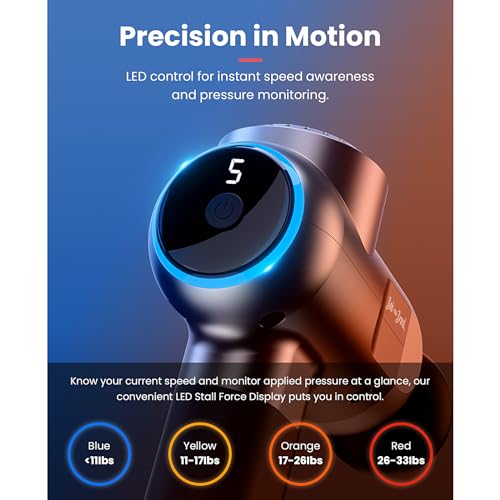 BOB AND BRAD C2 Pro Massage Gun with Heat and Cold Therapy, FSA Eligible & HSA Approved, PT-Developed Deep Tissue Back Massager for Athletes, Men & Women — Birthday & Holiday Gifts - color: Titanium Black