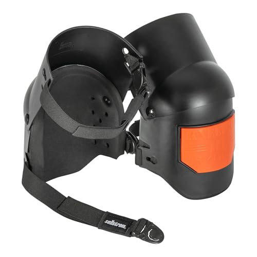 Sellstrom KneePro Professional Construction Kneepads for Work - Men & Women - color: Orange/Black (Hybrid Gel Pack)