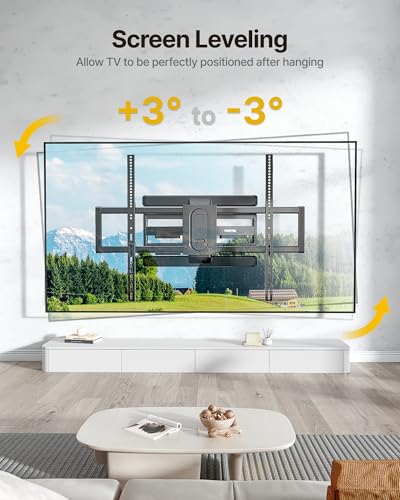 monTEK Pre-Assembled Full Motion TV Wall Mount for 43-100 Inch TVs - size: 43"-100" Full Motion