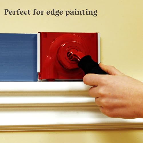 Paint Edger Trimmer with 2 Replacement Pads,Corner Walls & Ceilings Pad Painter, Paint Edger for Wall Painting,Paint Pad Applicator,Edge Painting Tool with Painter's Pad Refills