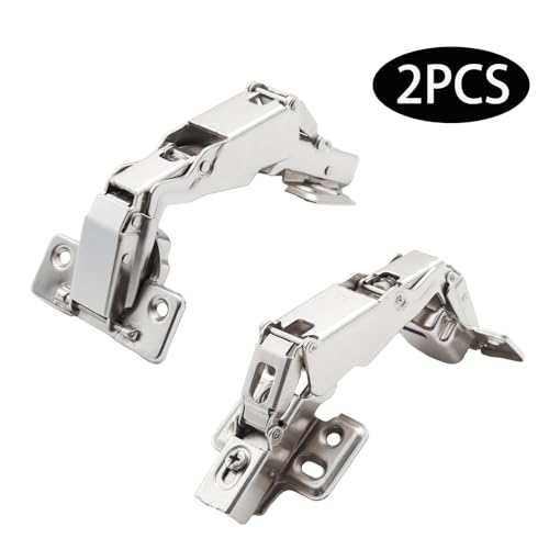 2Pcs 180 Degree Full Overlay Cabinet Hinges