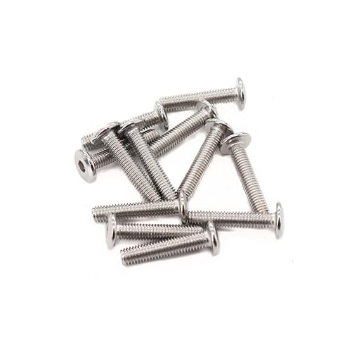 cSeao 10pcs 1/4"-20 x 1-1/2" Flat Head Allen Head Joint Conecting Bolts Socket Cap Screws for Furniture Table 304 Stainless Steel - size: 1/4"-20 x 1-1/2" 10pcs
