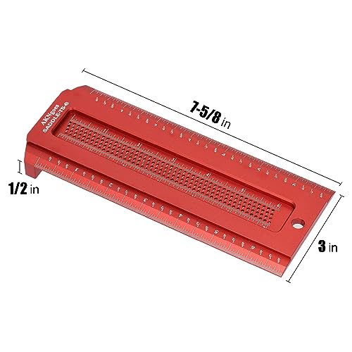 Woodworking Saddle T-Square Ruler 6in, T-Square for Carpenter Work, Layout and Measuring Tools - style: 6inch