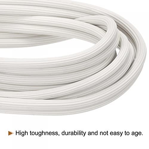 uxcell Screen Spline, 5M/16.4Ft Silicone Sealing Strip 4.5mm OD White - size: 4.5mm x 5M