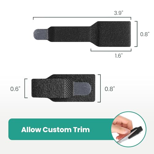 Welnove Hammer Toe Straightener and Corrector - Broken Toe Wraps 8 Ct Small - color: Black, size: Small