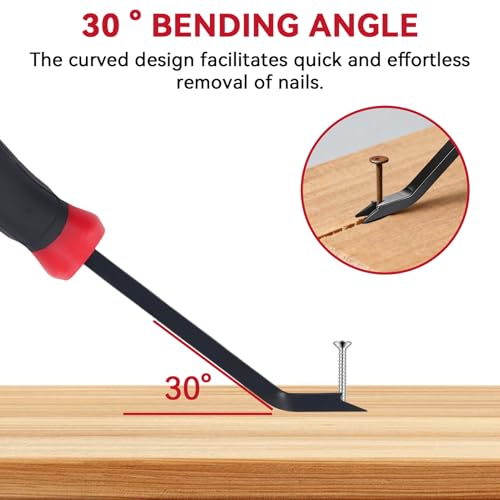 Staple Remover, Heavy Duty Staple Remover Tool, Upholstery Stapler Puller Lifter Tool, Chrome Vanadium Steel Staple Lifter Nail Puller for Carpet, Wood, Floor, Furniture, Construction