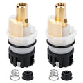 2-Pack RP25513 Faucet Stem Replacement Kit, Compatible with Delta Two-Handle Faucets Using Seats & Springs, Replaces RP24096, with RP4993 Seats & Springs and RP24097 1/4 Turn Stops