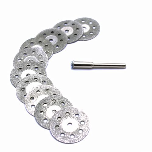 TEMO 10p 1" Breath Diamond Cutoff Wheel Saw Disc for Dremel Rotary Tool - size: 1" (25.4mm) Breath