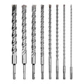 8-Pieces SDS-Plus Rotary Hammer Drill Bit Set, Carbide Tip 4-Cutter for Brick,Stone & Concrete - size: Assorted sizes (8pcs)