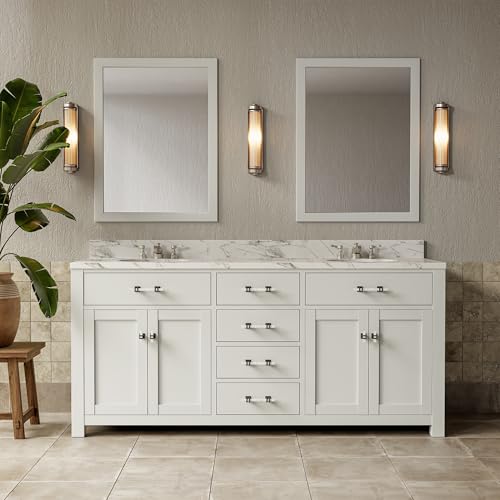 Haliwu 10 Pack 3 Inch White Marble Cabinet Pulls Zinc Black Kitchen Handles - color: White Marble & Black, size: Hole Center Spacing：76mm (3 inch)