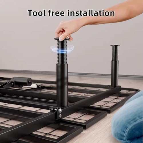 Adjustable 8-12 inch Bed Legs Metal Replacement Heavy Duty Leg M8 M10 Thread 6Pcs Support Leg for Adjustable Bed Frame, Sofa, Cupboard, Desk - size: 6Pcs
