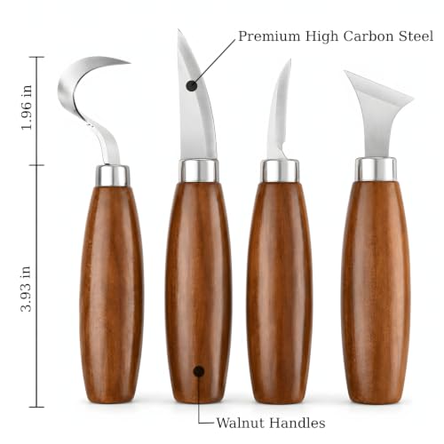 26 in 1 Complete Wood Carving Kit for Beginners with Leather Storage Bag