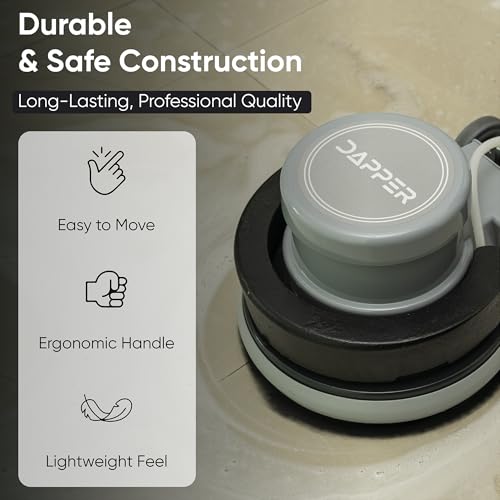 17" Heavy-Duty Weighted Floor Buffer Polisher Machine – 1500W, 154 RPM Commercial Scrubber with Removable Weights – Includes 3.5 Gal Tank, 2 Brushes & 3 Pads – Strip, Buff, Scrub & Polish Floors - size: 17" Weighted