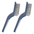 Stiff Bristle Brush - Hard Bristle Crevice Cleaning Brush Tools for Household, Kitchen, Bathroom, Window, Toilet, Corners, Multi Purpose Hard Bristle Brushes for Deep Cleaning Gap(2 pcs)
