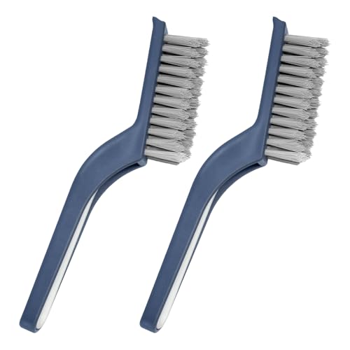 Stiff Bristle Brush - Hard Bristle Crevice Cleaning Brush Tools for Household, Kitchen, Bathroom, Window, Toilet, Corners, Multi Purpose Hard Bristle Brushes for Deep Cleaning Gap(2 pcs)