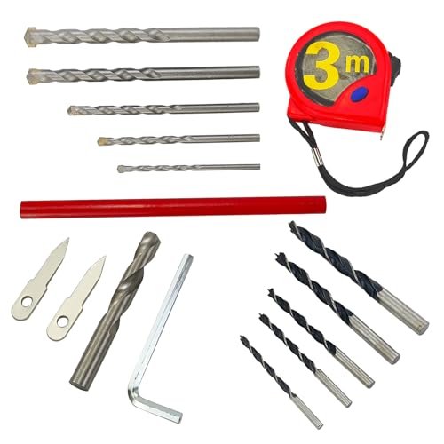 Adjustable Hole Saw Kit 1-5/8"-8"(40-200mm) Dust Cover for Drywall Ceiling